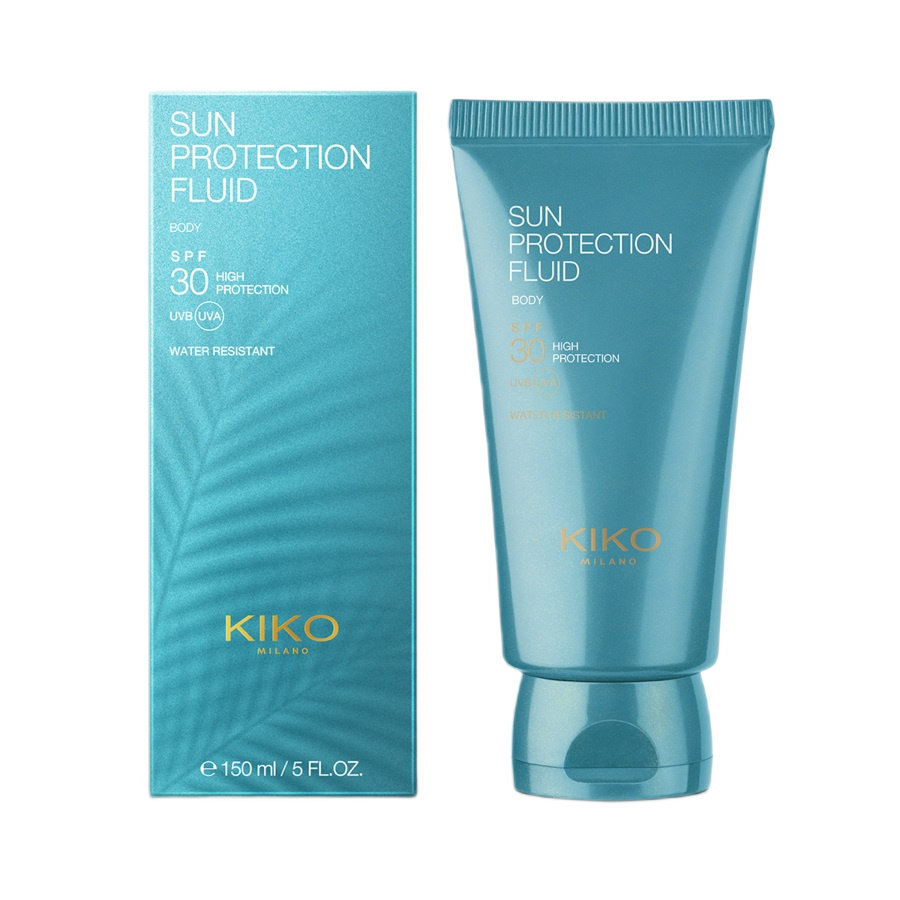KIKO Milano, увлажняющий солнцезащитный крем для тела Sun Protection Fluid SPF30, 150 мл — фото 3