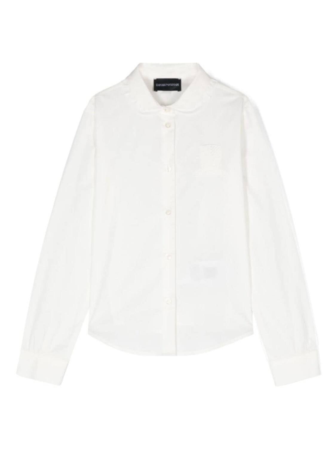

Emporio Armani Kids рубашка с вышитым логотипом, белый