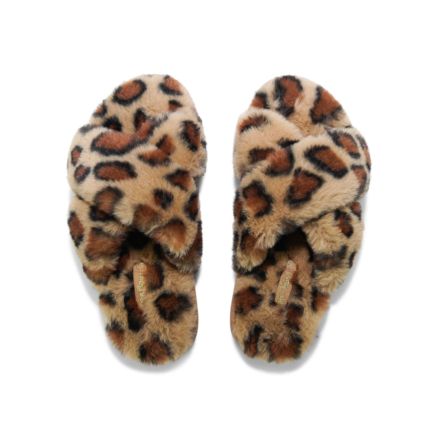 

Тапочки Flip Flop Hausschuh cross*fur leo 2, коричневый