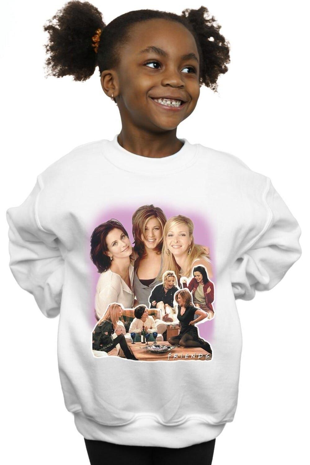 

Толстовка с коллажем Friends, белый