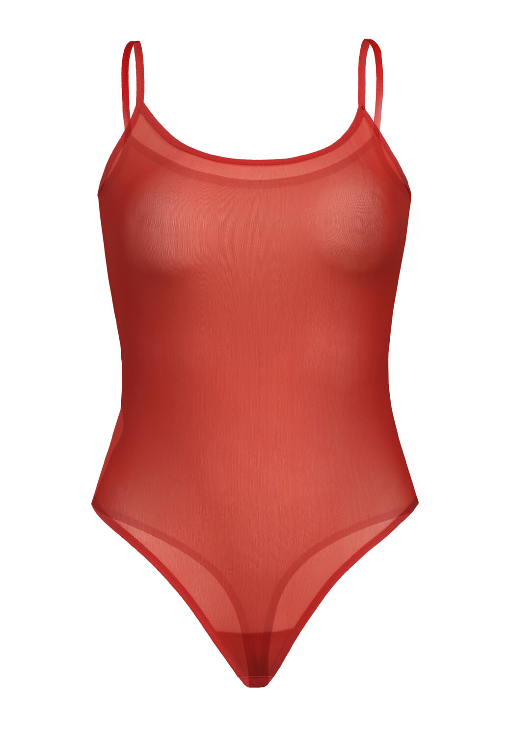 

Боди Teyli Mesh suit mit dünnen Trägern Sophi, красный