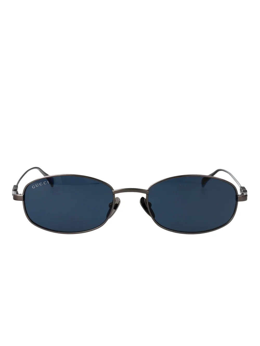 

Солнцезащитные очки в овальной оправе Gucci, серебристый