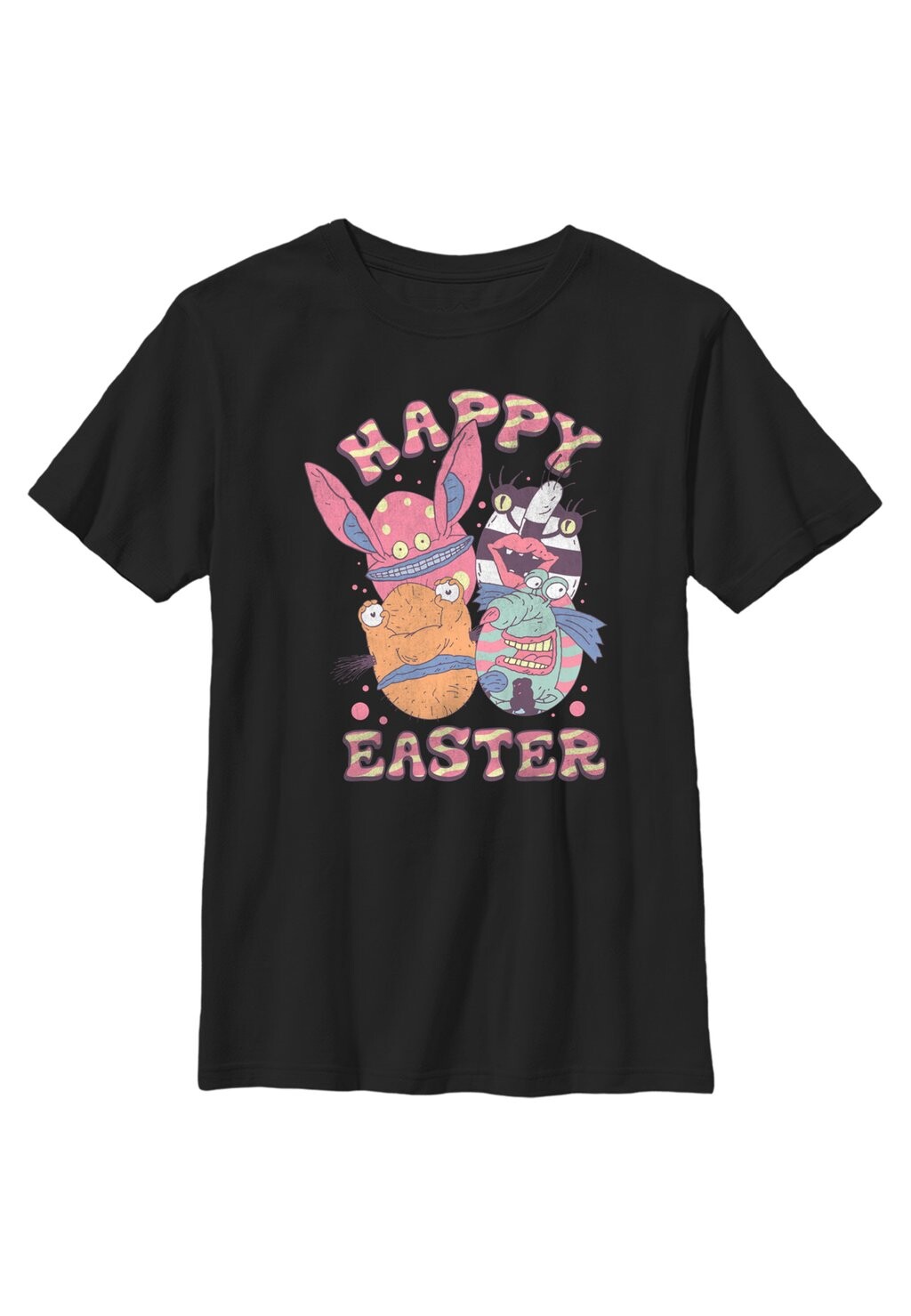 

Футболка с принтом AHHH REAL MONSTERS MONSTER EASTER Henry Tiger, черный