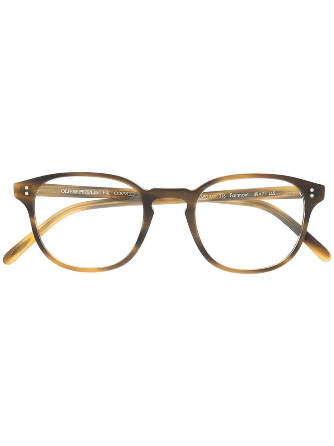 

Oliver Peoples очки Fairmont в круглой оправе, коричневый