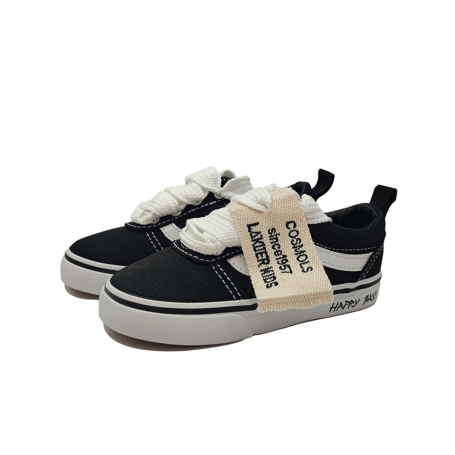 Vans Слипоны Ward дышащие легкие амортизирующие низкие детские туфли black для малышей — фото 4