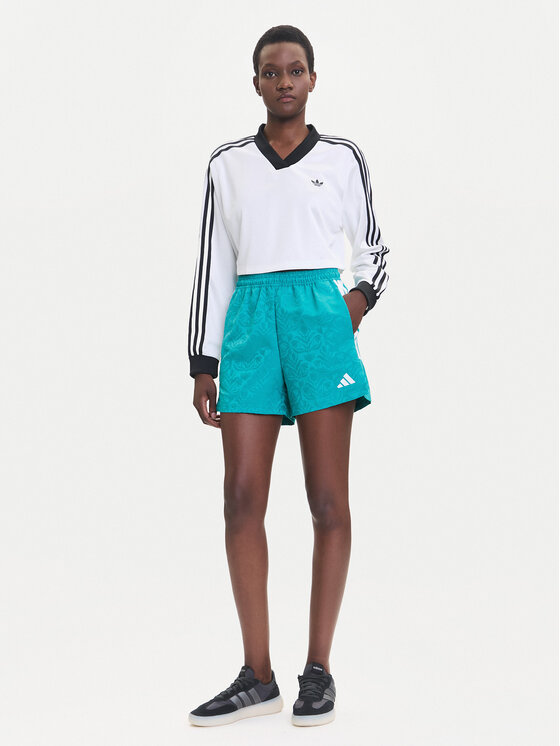 Спортивные шорты loose fit Tiro x Common Goal JL9208 Adidas, бирюзовый — фото 2