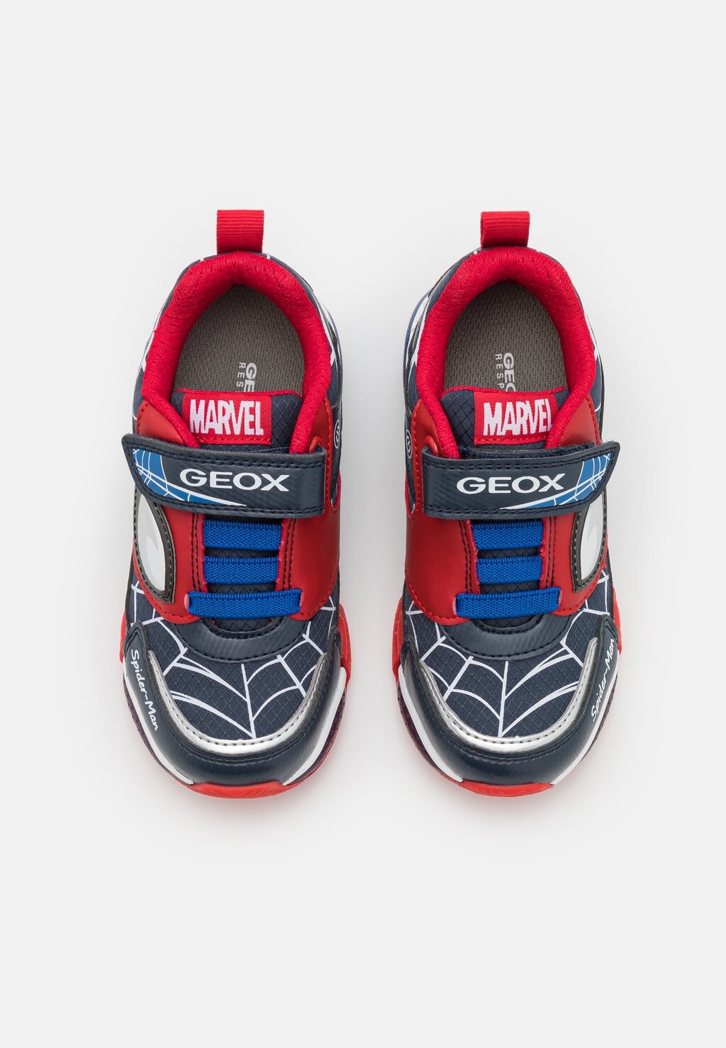 Кроссовки низкие MARVEL SPIDERMAN LIGHT UP BAYONYC BOY Geox, цвет royal/red — фото 4