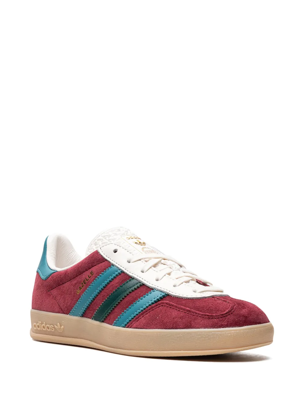 Кроссовки Gazelle Indoor Collegiate Burgundy adidas, красный — фото 2
