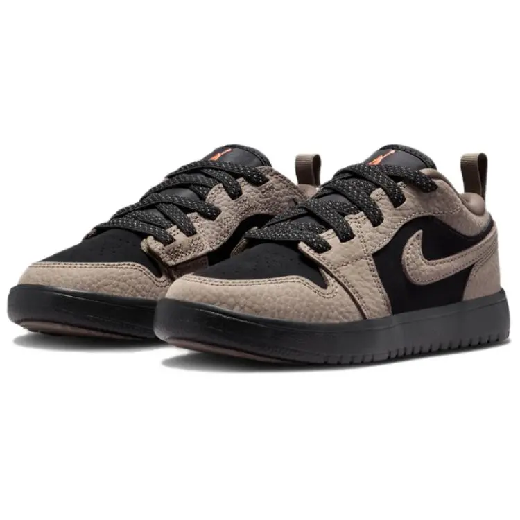 Jordan Air 1 Low top детские баскетбольные кроссовки Black Umber для детей 3-7 лет — фото 4