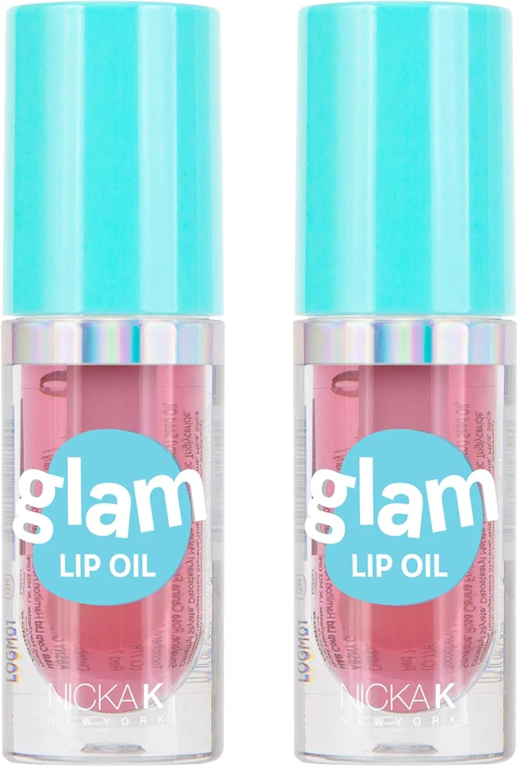 Тинт-блеск для губ Nicka K New York Glam Lip Oil, набор 2 шт., Cuban Breeze
