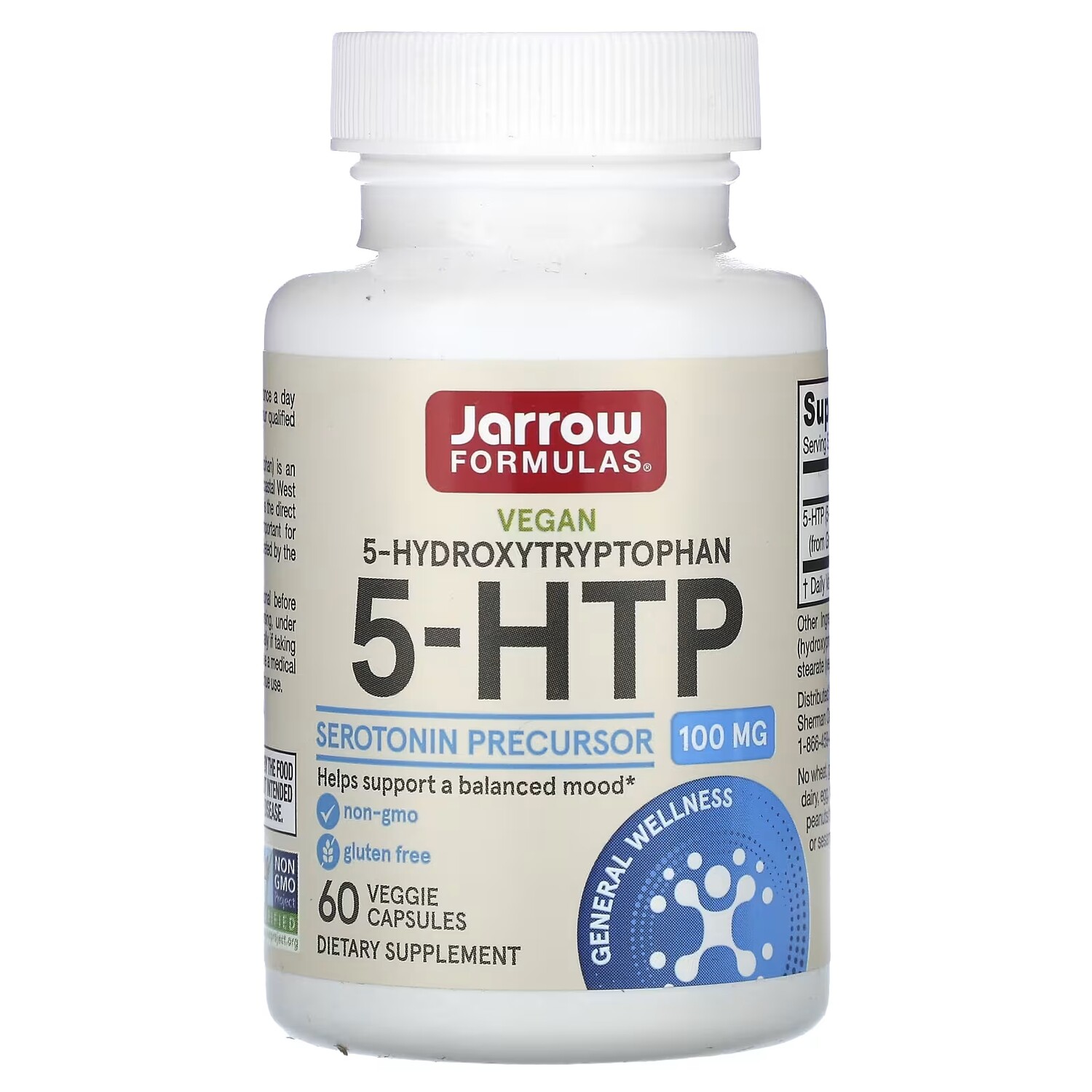 

Jarrow Formulas 5-HTP, 60 капсул