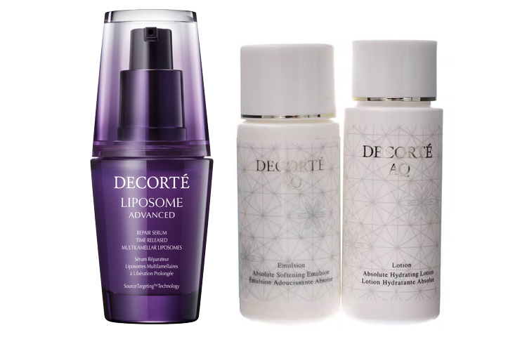 

DECORTE Daike Little Purple Bottle увлажняющий лосьон набор образцов увлажнение, упругость и лифтинг 12мл+30мл