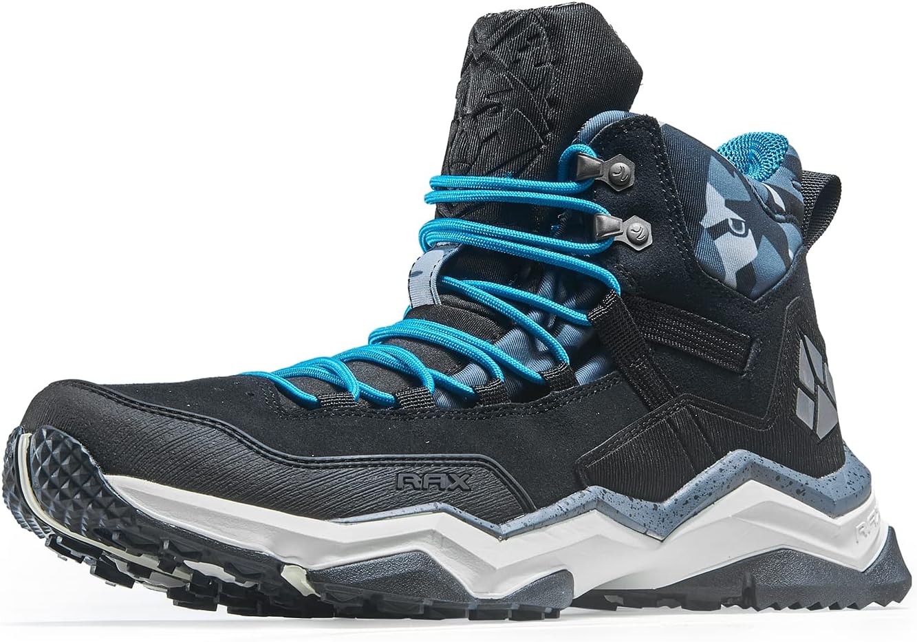 Мужские облегченные водонепроницаемые походные ботинки RAX Wild Wolf Mid Venture, черный — фото 4