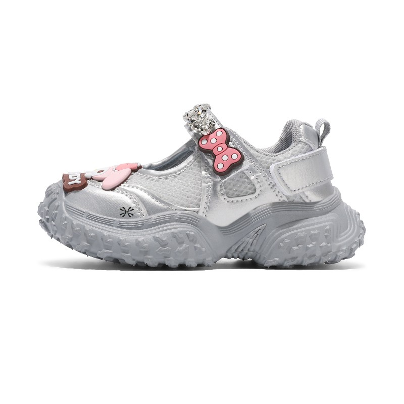 

Дышащие низкие детские повседневные кроссовки Kids' YUZHAOLIN, серебряный