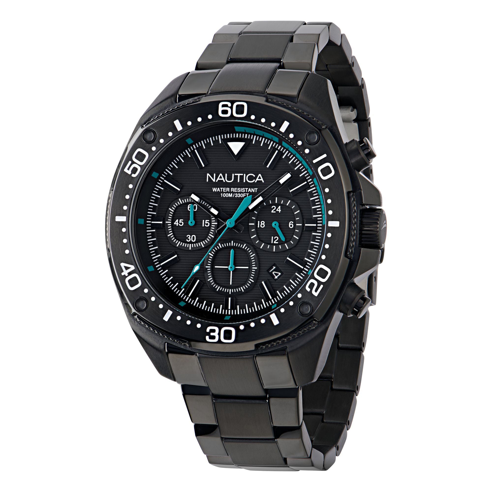 

Часы Nautica Nct Blue Sail из нержавеющей стали, цвет black iron wash