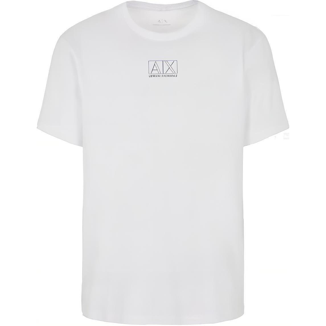 

ARMANI EXCHANGE AE FW23 Футболка мужская белая, Белый, ARMANI EXCHANGE AE FW23 Футболка мужская белая