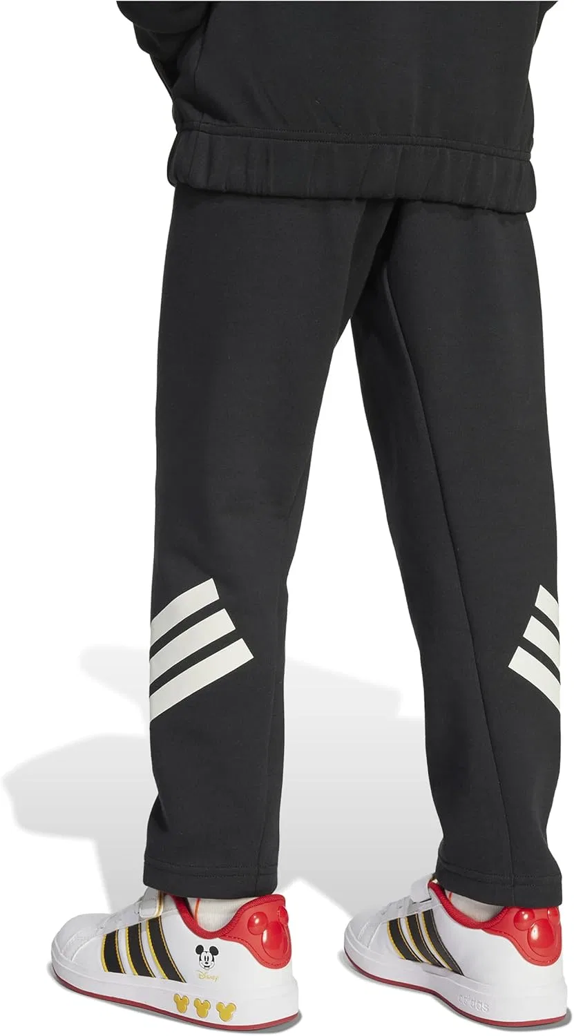 Детские штаны Adidas унисекс с изображением Микки Мауса от Disney, Black/Off White/Lime Burst — фото 2