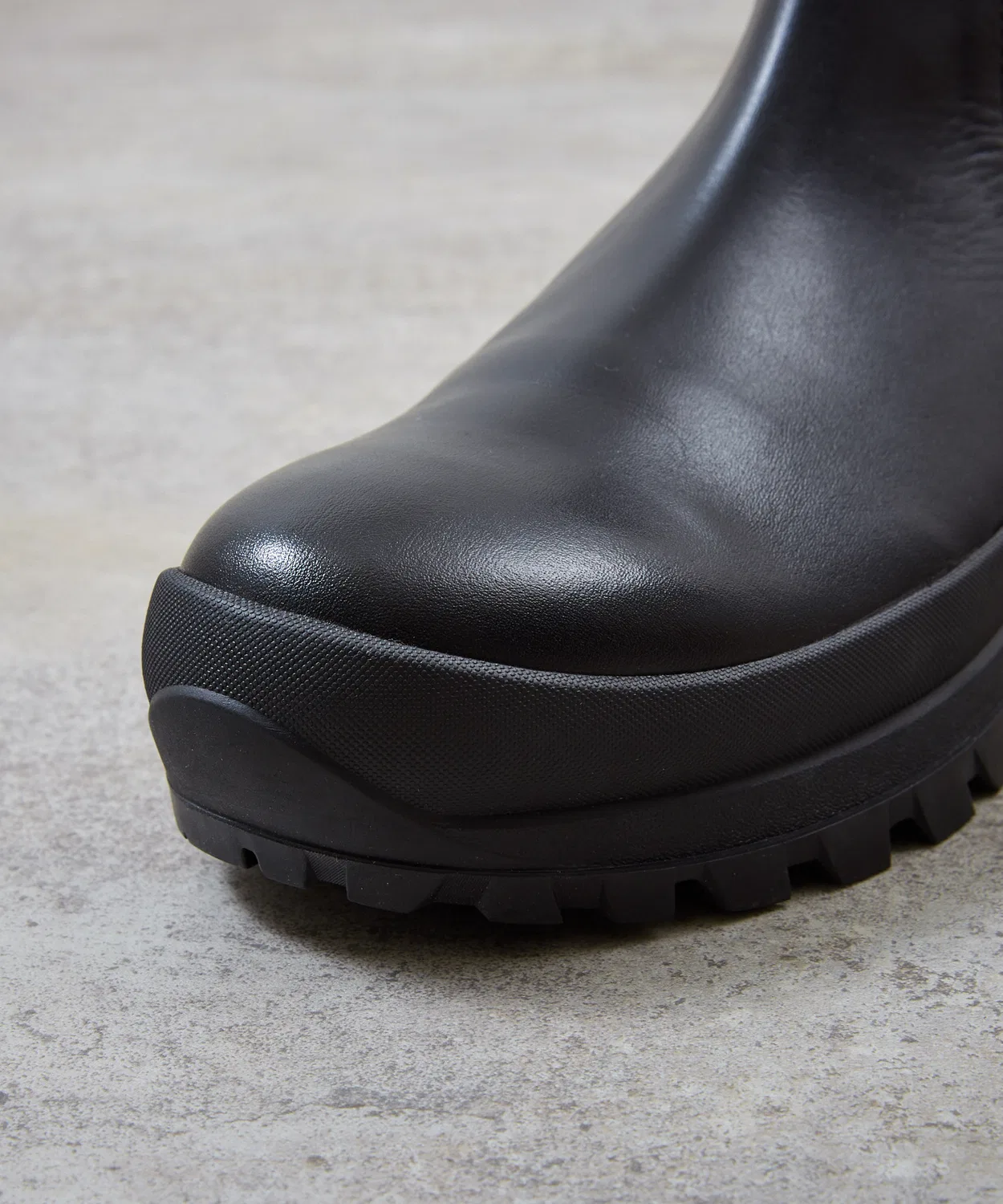 Ботинки PADRONE SIDE GORE BOOTS с подошвой Vibram, кожаные, на молнии, 25-28 см, черные — фото 4