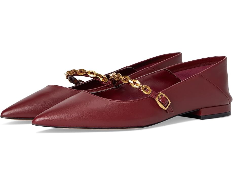 

Туфли Vince Camuto Aylin Chain-Link Ballet Flat, цвет Chianti