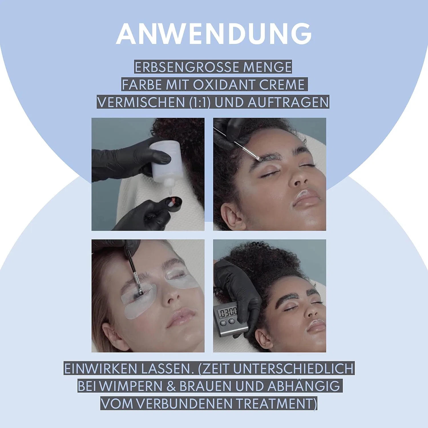 Набор для окрашивания ресниц и бровей Augenmanufaktur Colour Lash & Brow Kit, 5 цветов Augenmanufaktur — фото 4