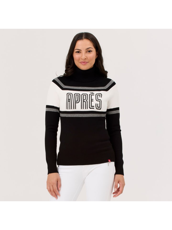 

Krimson Klover Вязаный свитер с высоким воротником Annika, средне-серый