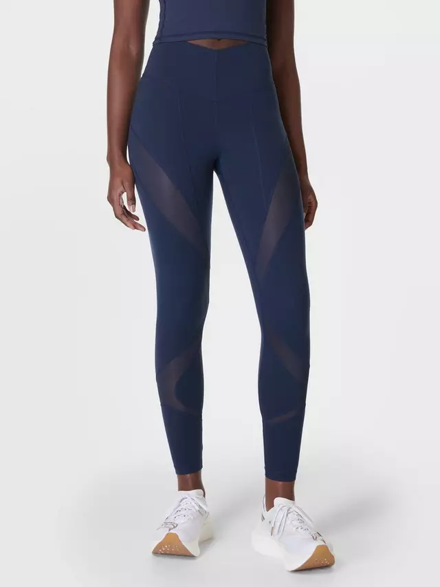 

Леггинсы Sweaty Betty Power Illusion Mesh 7/8 Gym, цвет navy/blue