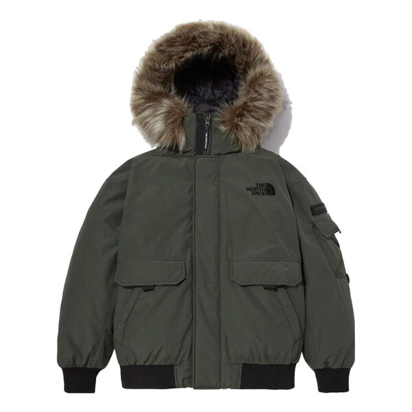 

Куртка logo polar air down bomber jacket 'olivegreen' The North Face, зеленый