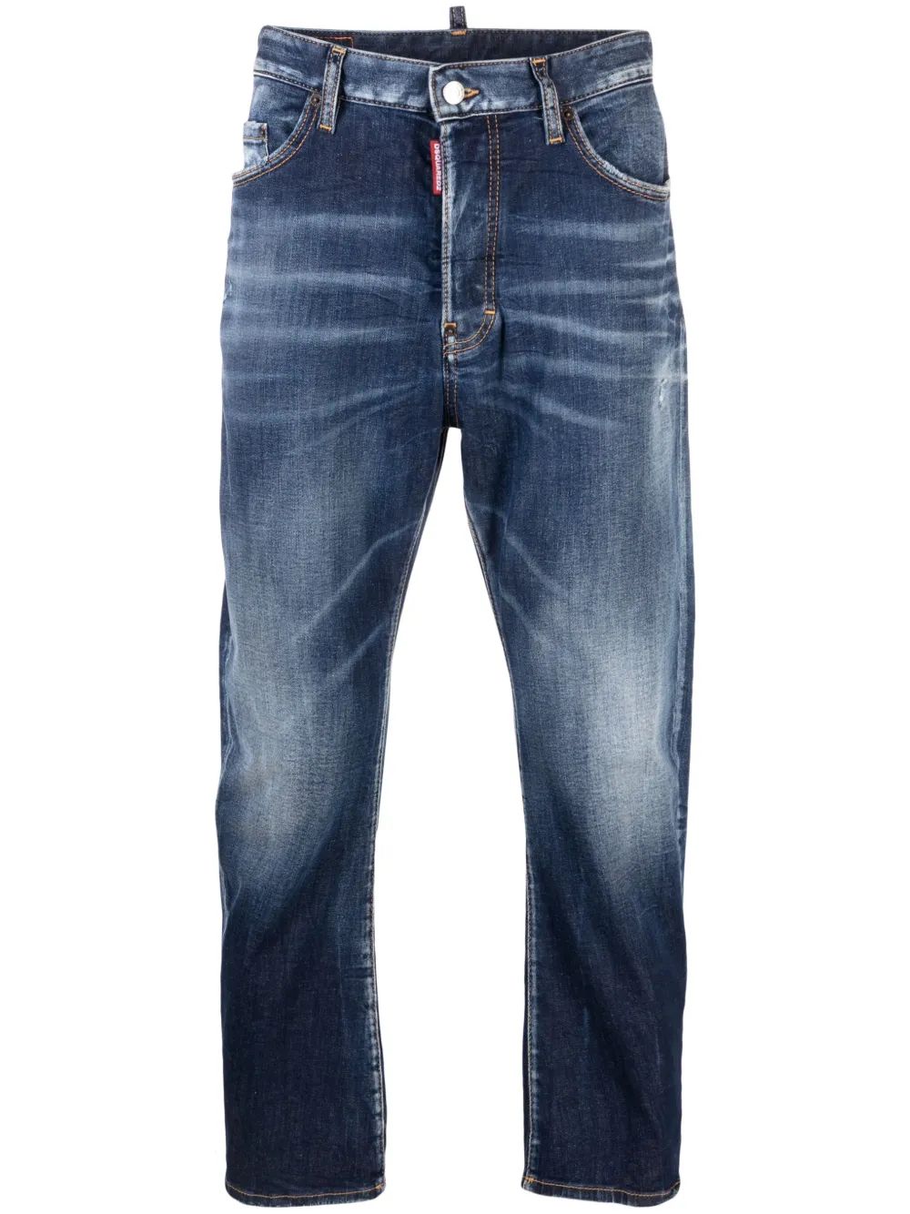 

Прямые джинсы средней посадки DSQUARED2, синий