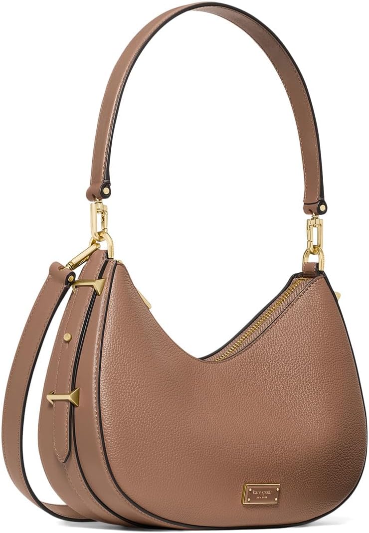 

Сумка через плечо Kate Spade New York Liv Pebbled Leather Convertible Shoulder, цвет Warm Acorn