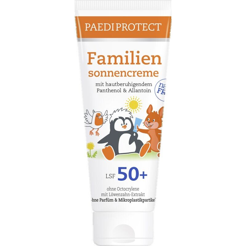 

Семейный солнцезащитный крем SPF 50+ PAEDIPROTECT, 200 ml