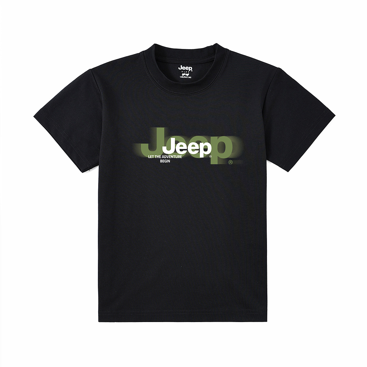 

Футболка для детей Crew Neck Moderate Jeep, черный