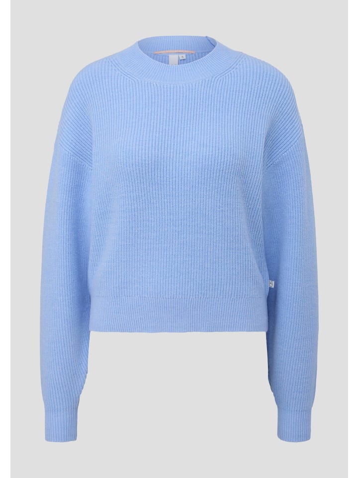 

QS Вязаный свитер 5327 небесно-голубого цвета