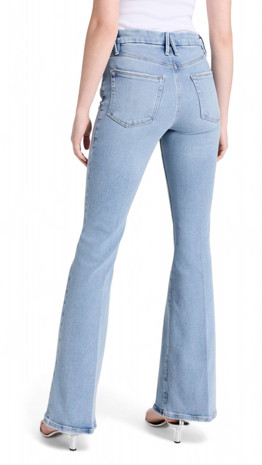 

Джинсы цвета индиго Good Legs Flare GOOD AMERICAN