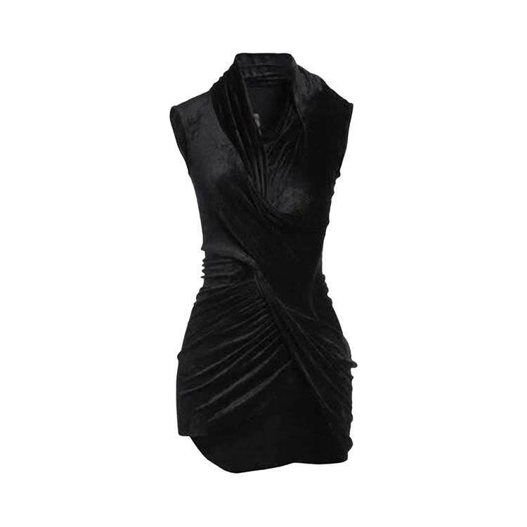 

Топ Rick Owens Lilies Magnetic Sleeveless Top 'Black', черный