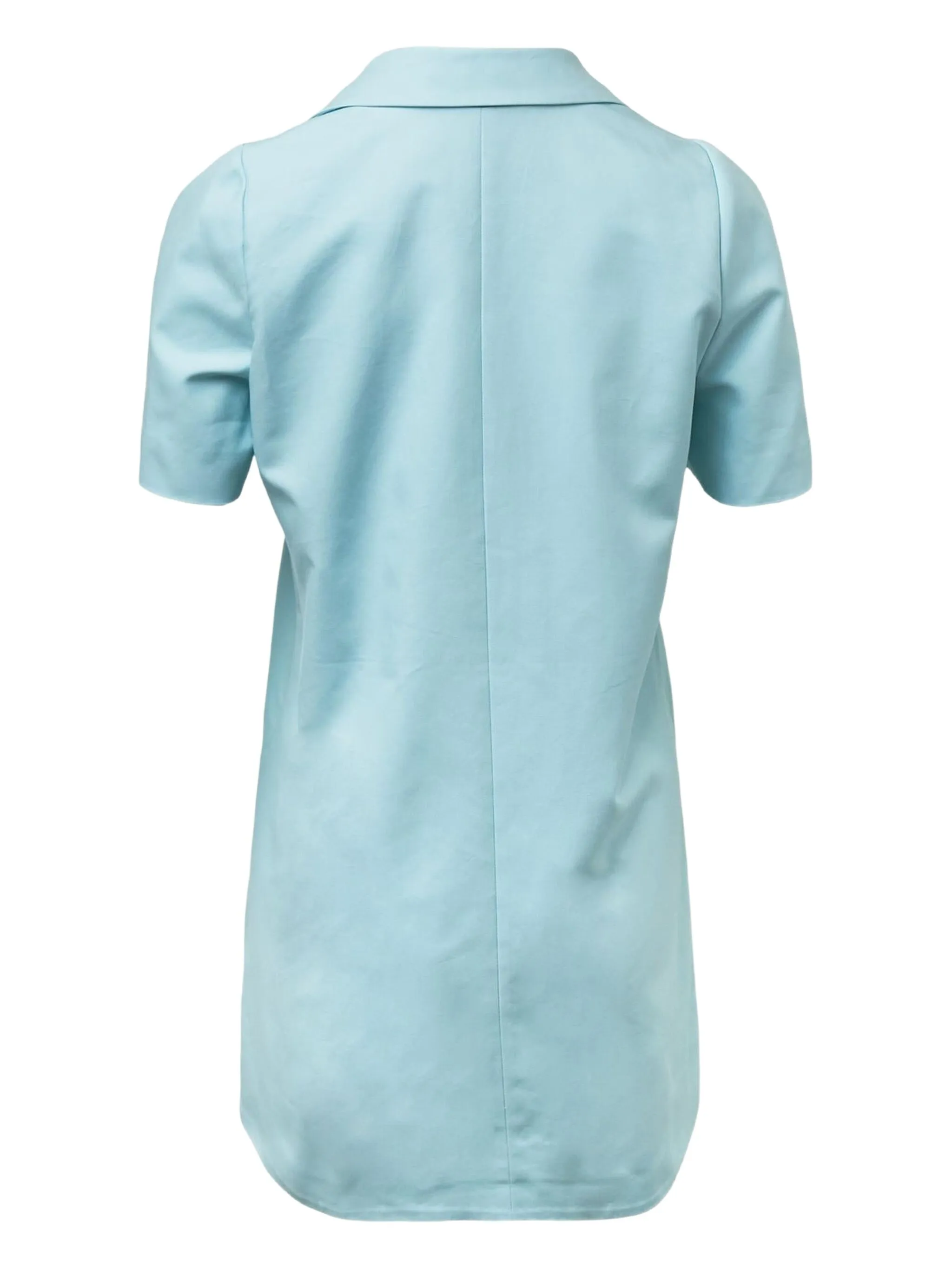 

Мини-платье с коротким рукавом на пуговицах Shushu/Tong, синий