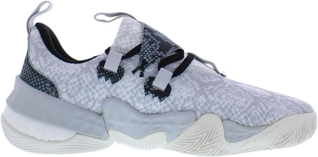 Кроссовки adidas Trae Young 1 для мужчин, белый/черный/серый/светло-серый — фото 3
