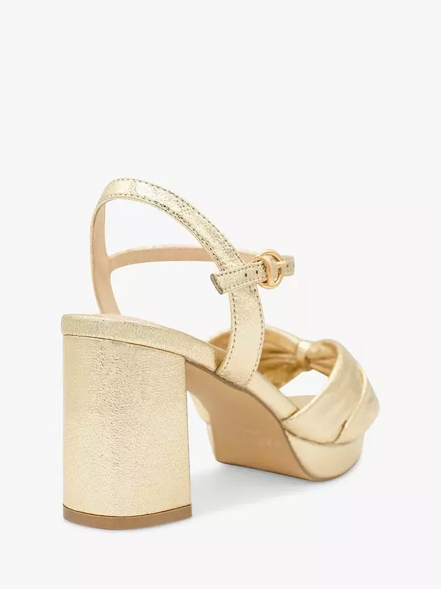Сандалии Paradox London Nerita Wide Fit Platform, цвет champagne — фото 4