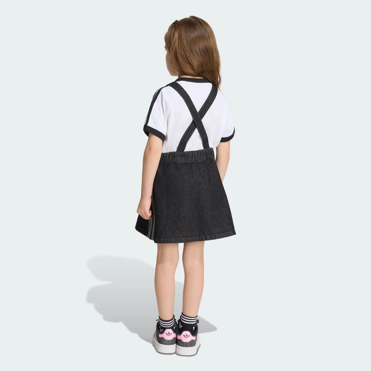 Юбка Adidas Originals из черного денима — фото 3