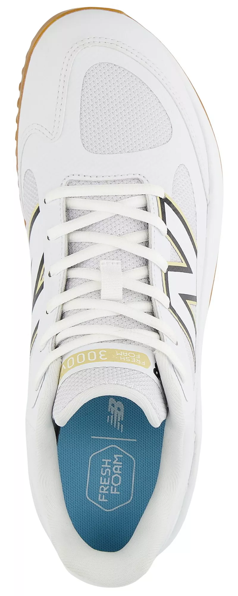 Бейсбольные кроссовки New Balance Fresh Foam 3000 V7 для газона, белый/черный — фото 2