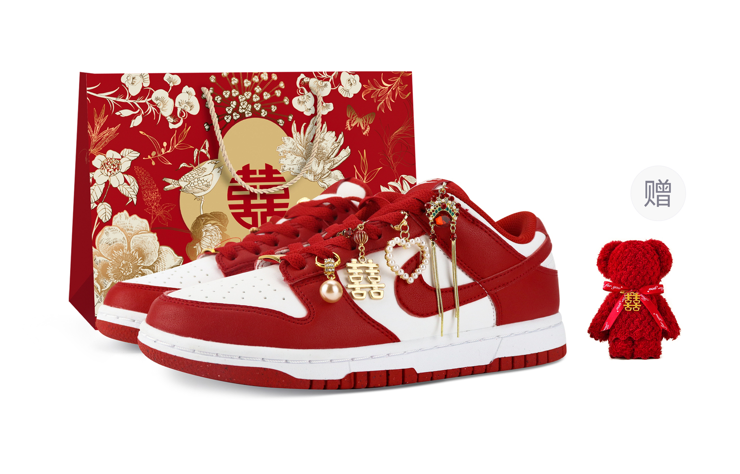 

Износостойкие и легкие низкие кроссовки Dunk для скейтбординга Unisex Nike, красный