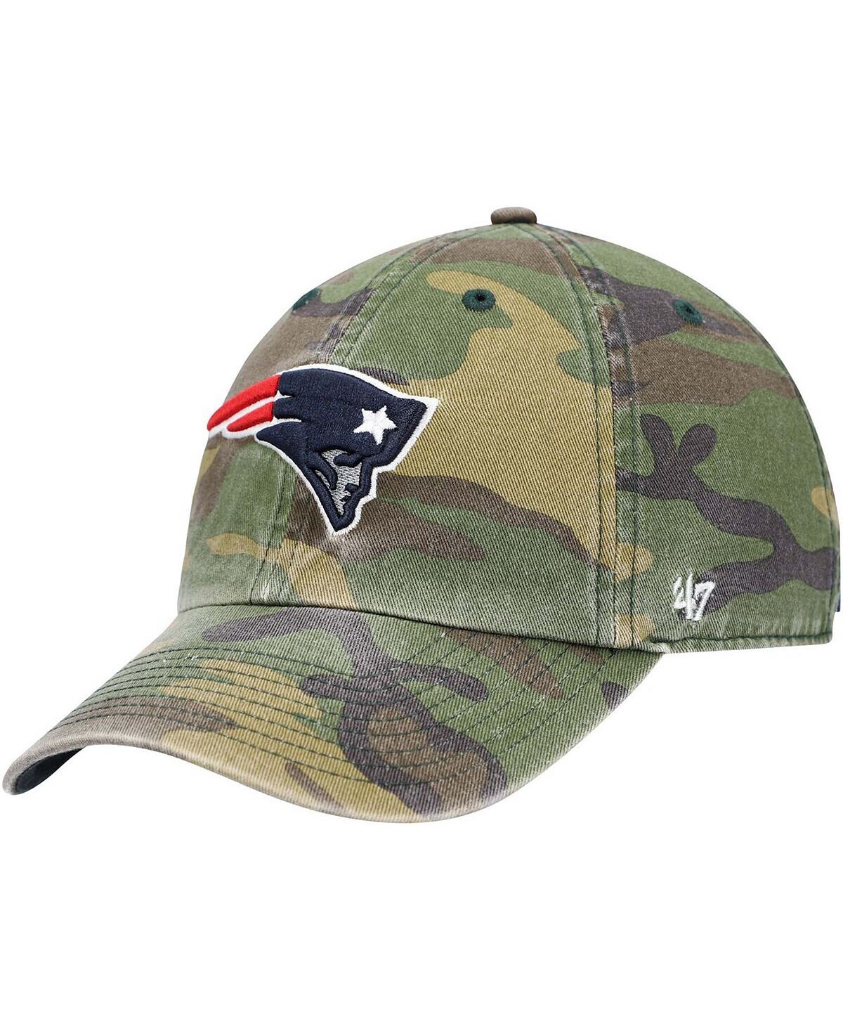 

Мужская регулируемая кепка New England Patriots Woodland Clean Up '47 Brand