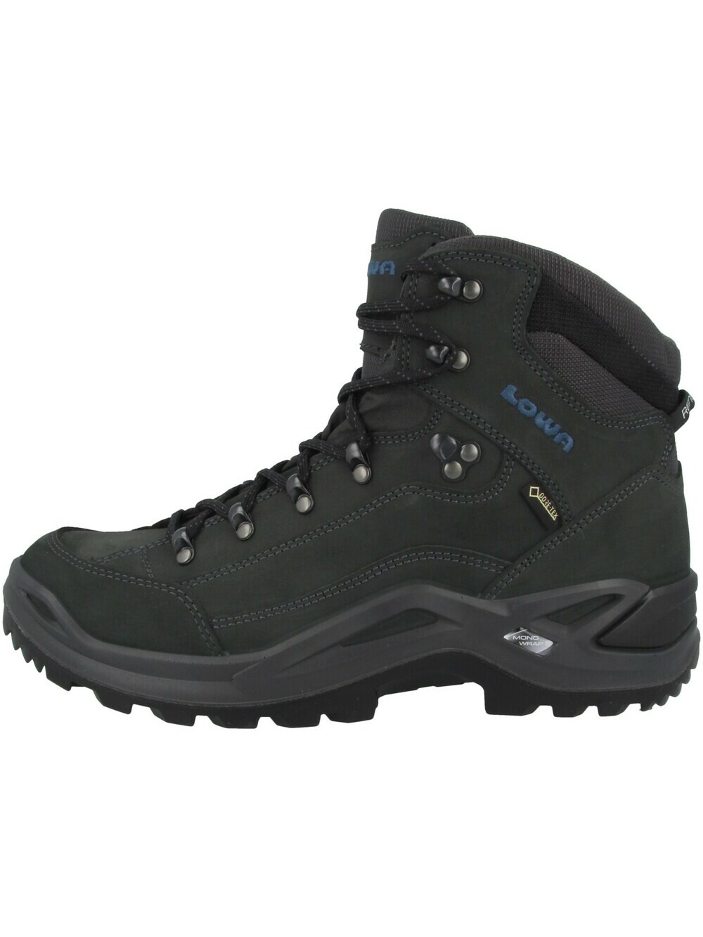 Ботинки женские LOWA Renegade трекинговые на шнуровке, антрацитовый — фото 2