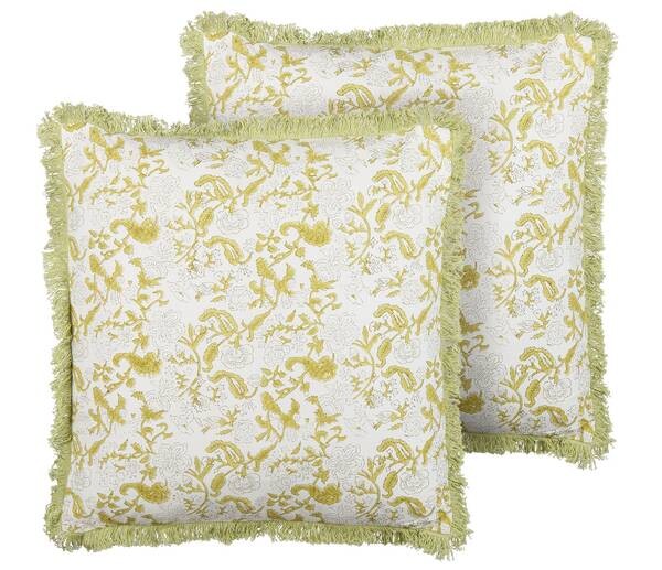 

Подушка Beliani 2 шт FILIX, 45x45x45 см цвет grün/hellgrün/weiß