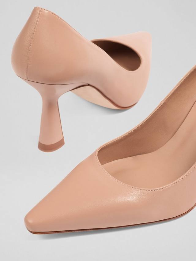 Florena Leather туфли-лодочки на каблуке kitten heel L.K.Bennett, Trench — фото 3