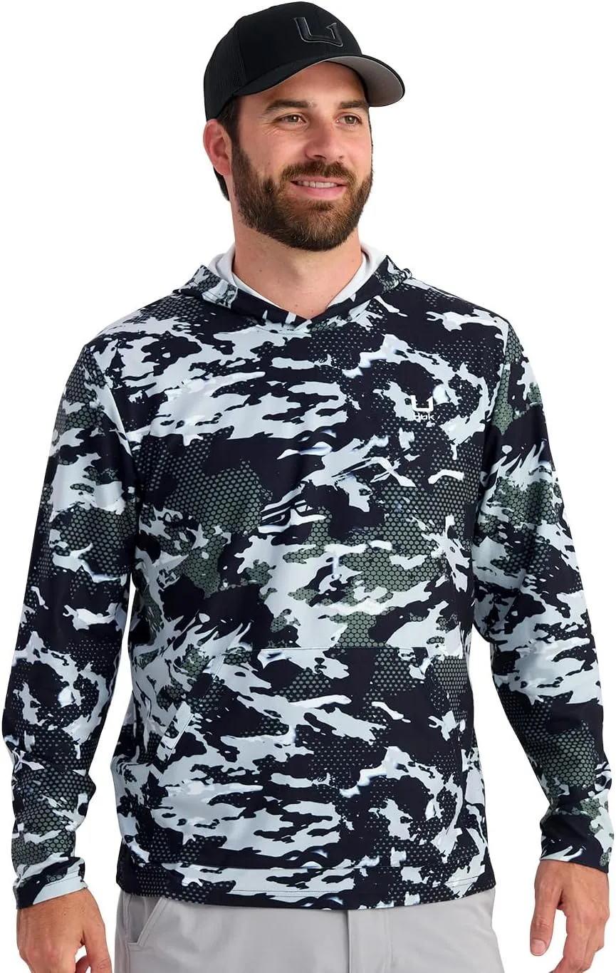 

HUK Leeward Fleece Hoodie, легкий и теплый худи для рыбалки и активного отдыха