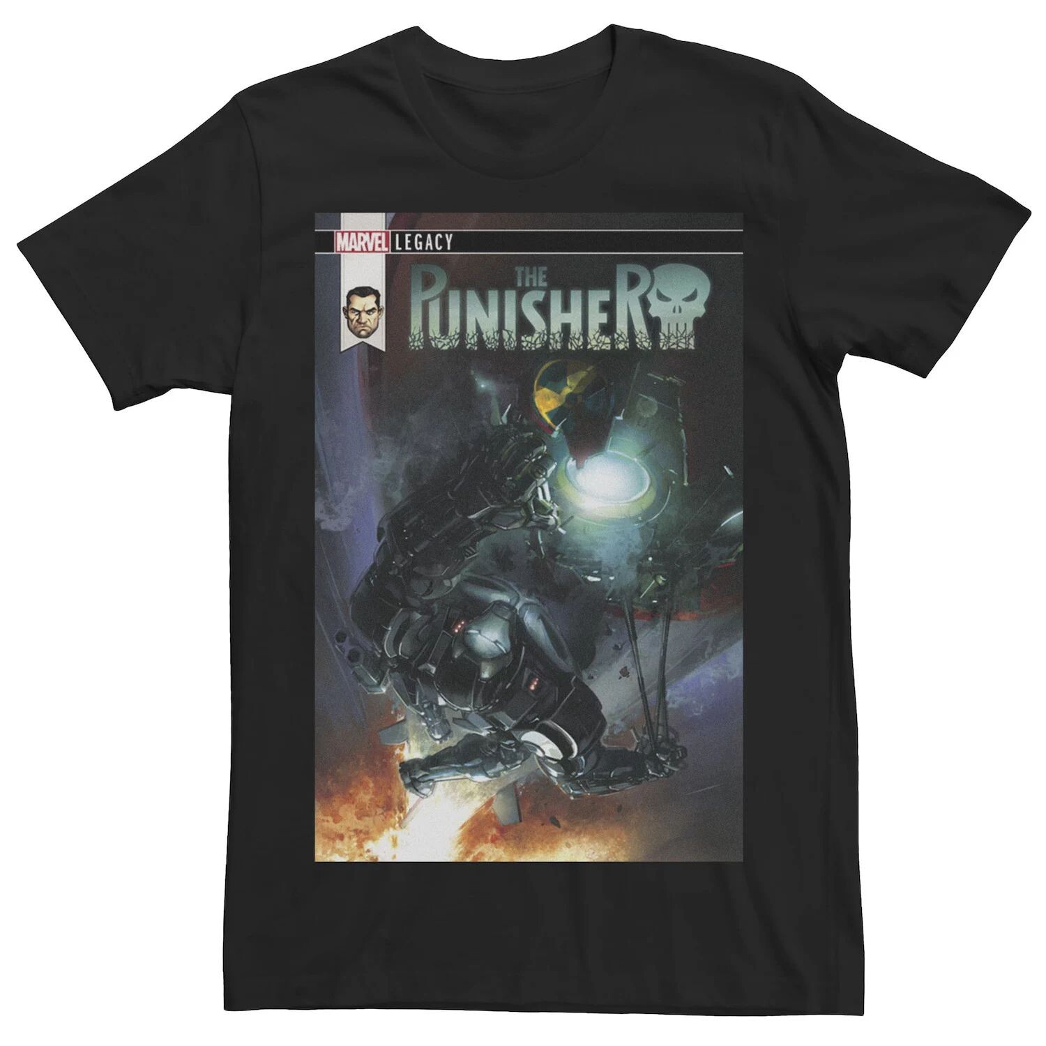 

Мужская футболка с обложкой комиксов Punisher Rocket Marvel