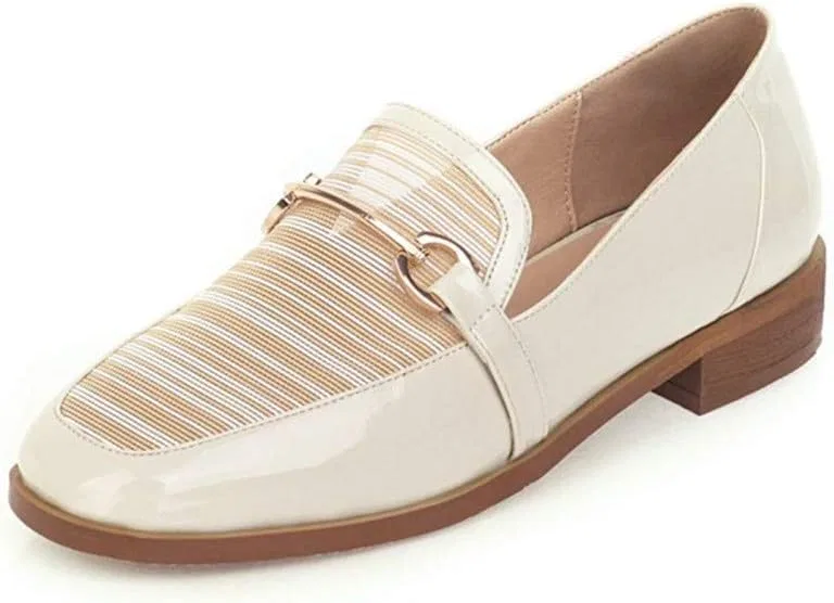 Лоферы мужские Bubumei на толстом каблуке, Beige