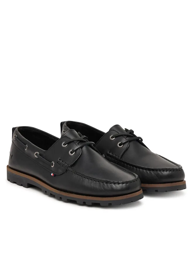 Tommy Hilfiger Мокасины Light Lth FM0FM05746 черные — фото 3
