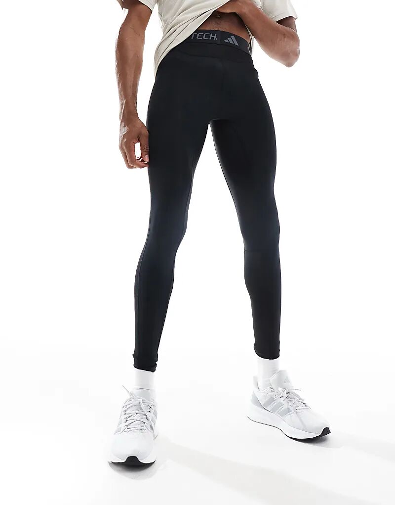 Леггинсы adidas Training Tech Fit base черного цвета adidas performance — фото 2