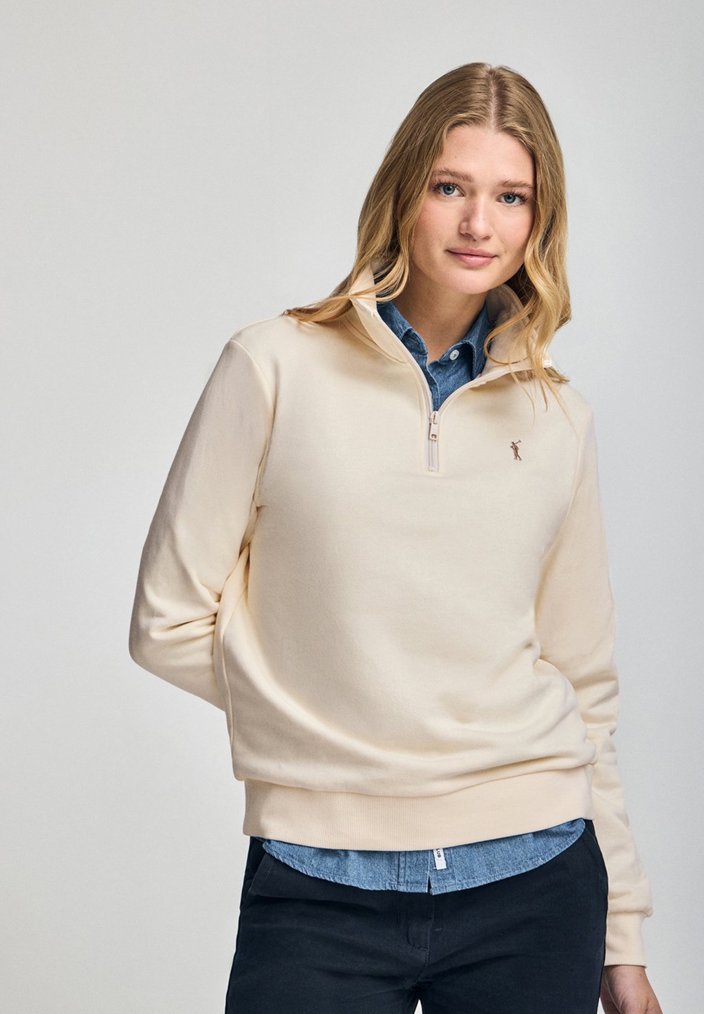 

Толстовка ZIPPER NECK RIGBY GO Polo Club, бежевый